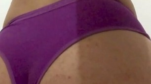 she shoved her panties up the ass, amateur porn