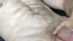 So hot and horny, try not to cum! Fit & hairy, intense moan