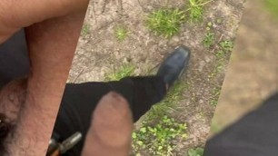 Married men cheating on their wives in the park. He could not resist my dick