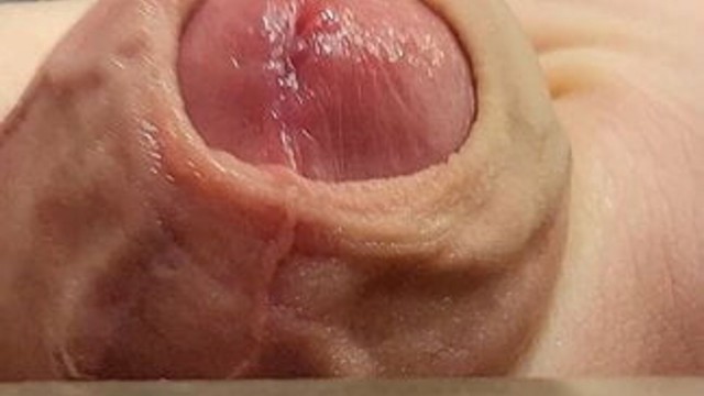 Close-Up Cumshot, Uncut Juicy Cock