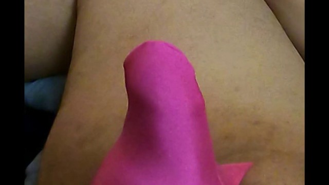 Tiny Pink Sissy Thong Bulge Play Jerk & Cum