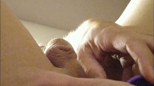 Muscle ass fucked by a purple dildo