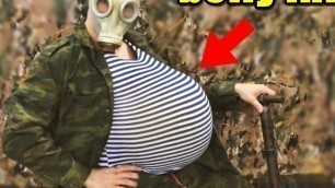 Russian Military Man PUMPS His stomach with A PUMP and Cums in Your FACE!!!