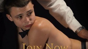 Obedient Twink Dominated By Kinky DILFs