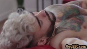 BBC stud fucks his lover asshole after kissing n cocksucking