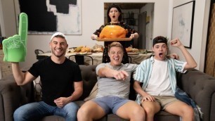 MEN - Right In Front Of My Turkey?! with Troye Dean and Logan Aarons